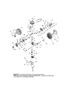 Wheels / Tires / Belt parts for Mtd Gas Walk-Behind Mower 12A-559K062 from AppliancePartsPros.com