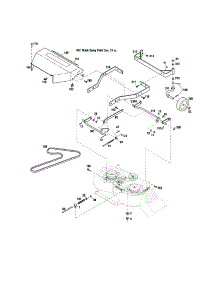 Front Frame Assembly parts for Troy-Bilt Gas Walk-Behind Mower 12A-753B063 from AppliancePartsPros.com