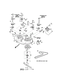 Mower Deck Assembly parts for Troy-Bilt Gas Walk-Behind Mower 12A-753B063 from AppliancePartsPros.com
