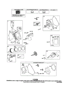 Cylinder / Crankshaft / Crankcase parts for Briggs & Stratton Lawn & Garden Engine 12A100 (0111-1354) from AppliancePartsPros.com