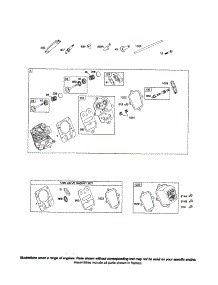 Head-Cylinder parts for Briggs & Stratton Lawn & Garden Engine 12A100 (0111-1354) from AppliancePartsPros.com