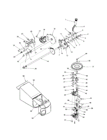 Transmission / Bag parts for Cub Cadet Gas Walk-Behind Mower 12A977A100 from AppliancePartsPros.com