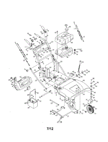 Fuel Tank / Handles parts for Mtd Gas Walk-Behind Mower 12AE764Y099 from AppliancePartsPros.com