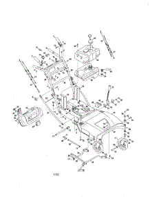 Handle / Frame / Fuel Tank / Wheels parts for Mtd Gas Walk-Behind Mower 12AE76JU099 from AppliancePartsPros.com