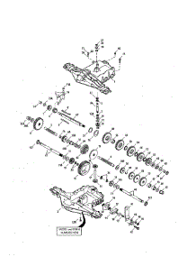 Transaxle Breakdown parts for Mtd Gas Walk-Behind Mower 12AE76JU099 from AppliancePartsPros.com