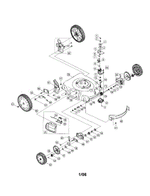 Wheel Assembly parts for Troy-Bilt Gas Walk-Behind Mower 12AV565Q711 from AppliancePartsPros.com