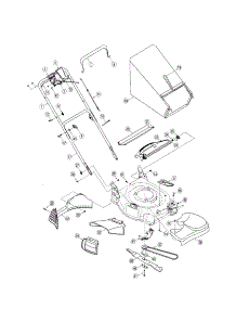 Handle / Bag / Chute parts for Troy-Bilt Gas Walk-Behind Mower 12AV566N711 from AppliancePartsPros.com