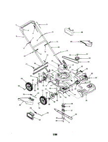 Deck / Handle / Wheels / Blade parts for Mtd Gas Walk-Behind Mower 12B-264C062 from AppliancePartsPros.com