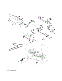 Front Frame Assembly parts for Troy-Bilt Gas Walk-Behind Mower 12B-753B063 from AppliancePartsPros.com