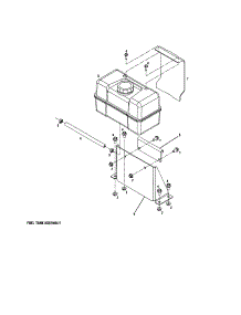 Fuel Tank Assembly parts for Troy-Bilt Gas Walk-Behind Mower 12B-753B063 from AppliancePartsPros.com
