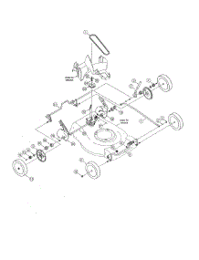 Wheels / Deck parts for Mtd Gas Walk-Behind Mower 12BV829Q755 from AppliancePartsPros.com