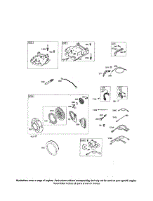 Rewind Starter / Alternator parts for Briggs & Stratton Lawn & Garden Engine 12C100 (0007-0251) from AppliancePartsPros.com