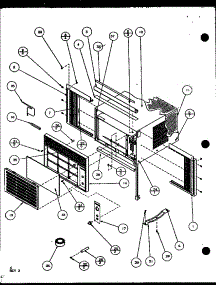 Exterior Parts parts for Amana Room Air Conditioner 12C2MB/P1114201R from AppliancePartsPros.com