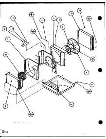 Evaporator And Fan Motor parts for Amana Room Air Conditioner 12C2MT/P1114204R from AppliancePartsPros.com