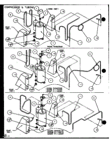 Compressor & Tubing parts for Amana Room Air Conditioner 12C2MT/P1114204R from AppliancePartsPros.com