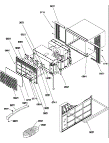 Front parts for Amana Room Air Conditioner 12C2MY-P1203102R from AppliancePartsPros.com