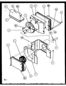 Evaporator And Fan Motor parts for Amana Room Air Conditioner 12C3EV/P1118123R from AppliancePartsPros.com
