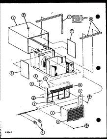 Exterior Parts parts for Amana Room Air Conditioner 12C3HES/P69968415R from AppliancePartsPros.com