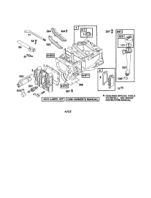 Cylinder parts for Briggs & Stratton Lawn & Garden Engine 12C800 TO 12C899 from AppliancePartsPros.com