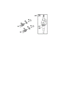 Crankshaft parts for Briggs & Stratton Lawn & Garden Engine 12C800 TO 12C899 from AppliancePartsPros.com