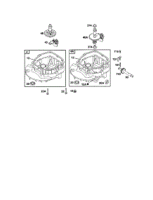 Engine Sump / Camshaft parts for Briggs & Stratton Lawn & Garden Engine 12C800 TO 12C899 from AppliancePartsPros.com