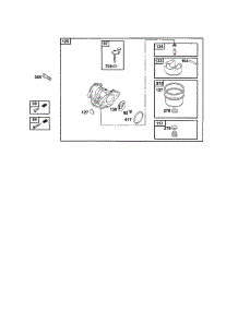 Carburetor parts for Briggs & Stratton Lawn & Garden Engine 12C800 TO 12C899 from AppliancePartsPros.com