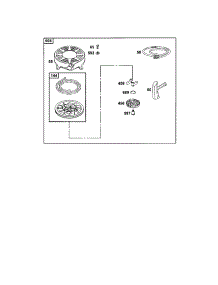 Rewind Starter parts for Briggs & Stratton Lawn & Garden Engine 12C800 TO 12C899 from AppliancePartsPros.com