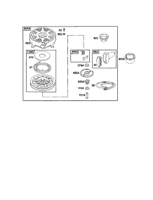 Housing, Rewind Starter parts for Briggs & Stratton Lawn & Garden Engine 12C800 TO 12C899 from AppliancePartsPros.com