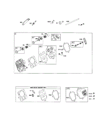 Cylinder Head / Gasket Set parts for Briggs & Stratton Lawn & Garden Engine 12E100 (0007-0268) from AppliancePartsPros.com