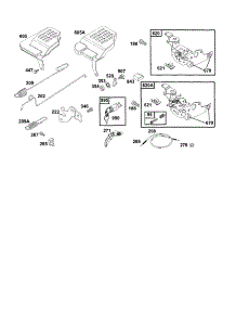 Bracket-Control / Spring-Governor parts for Briggs & Stratton Lawn & Garden Engine 12E800 TO 12E899 from AppliancePartsPros.com
