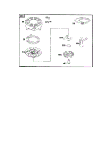 Starter-Rewind parts for Briggs & Stratton Lawn & Garden Engine 12E800 TO 12E899 (0835,0836,0837) from AppliancePartsPros.com