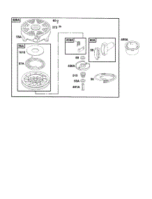 Housing-Rewind Starter parts for Briggs & Stratton Lawn & Garden Engine 12E800 TO 12E899 (0835,0836,0837) from AppliancePartsPros.com