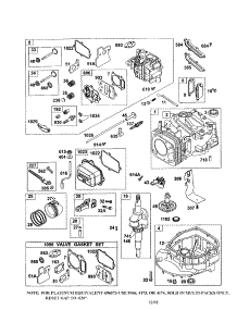 Cylinder / Cylinder Head parts for Briggs & Stratton Lawn & Garden Engine 12F612 from AppliancePartsPros.com