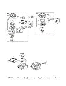 Rewind-Starter / Flywheel parts for Briggs & Stratton Lawn & Garden Engine 12F700 (0505 - 2791) from AppliancePartsPros.com