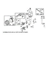 Crankshaft parts for Briggs & Stratton Lawn & Garden Engine 12F800 TO 12F899 (0830-0839) from AppliancePartsPros.com
