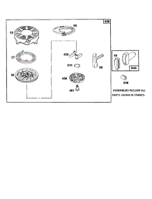 Starter-Rewind parts for Briggs & Stratton Lawn & Garden Engine 12F800 TO 12F899 (1150-1159) from AppliancePartsPros.com