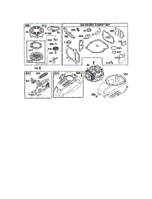 Starter-Rewind / Blower-Housing parts for Briggs & Stratton Lawn & Garden Engine 12H602-0614-E1 from AppliancePartsPros.com