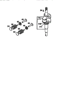 Crankshaft parts for Briggs & Stratton Lawn & Garden Engine 12H800 TO 12H899 from AppliancePartsPros.com