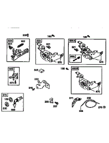 Control Brackets parts for Briggs & Stratton Lawn & Garden Engine 12H800 TO 12H899 from AppliancePartsPros.com