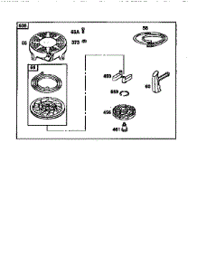 Rewind Starter parts for Briggs & Stratton Lawn & Garden Engine 12H800 TO 12H899 from AppliancePartsPros.com