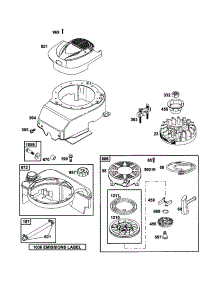 Starter-Rewind parts for Briggs & Stratton Lawn & Garden Engine 12H801-2309-B1 from AppliancePartsPros.com
