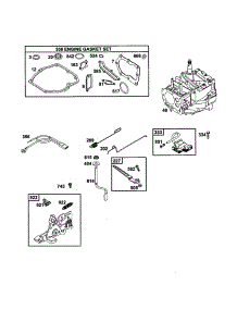 Short Block parts for Briggs & Stratton Lawn & Garden Engine 12H801-2309-B1 from AppliancePartsPros.com