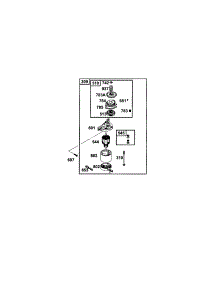 Motor-Starter parts for Briggs & Stratton Lawn & Garden Engine 12H807-1905-E1 from AppliancePartsPros.com