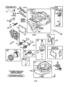 Cylinder Assembly parts for Briggs & Stratton Lawn & Garden Engine 12H807-2692-B1 from AppliancePartsPros.com