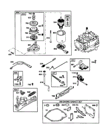 Starter-Motor parts for Briggs & Stratton Lawn & Garden Engine 12H807-2692-B1 from AppliancePartsPros.com