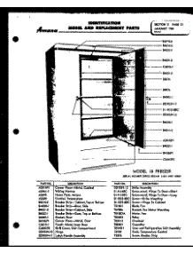 Model 18 parts for Amana Upright Freezer 12K from AppliancePartsPros.com