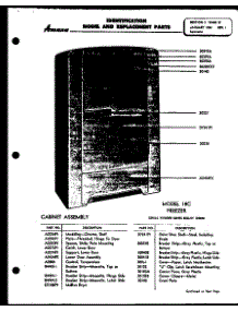 Model 18C parts for Amana Upright Freezer 12K from AppliancePartsPros.com