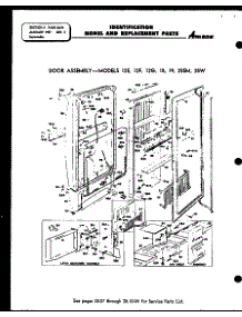 Door Assembly - Models 12E, 12F, 12G, 15, 19 parts for Amana Upright Freezer 12K from AppliancePartsPros.com