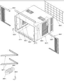 Outer Case Assembly parts for Amana Room Air Conditioner 12M22PA-P1214705R from AppliancePartsPros.com