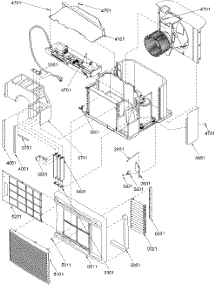 Chassis Assembly parts for Amana Room Air Conditioner 12M52TA-P1214709R from AppliancePartsPros.com